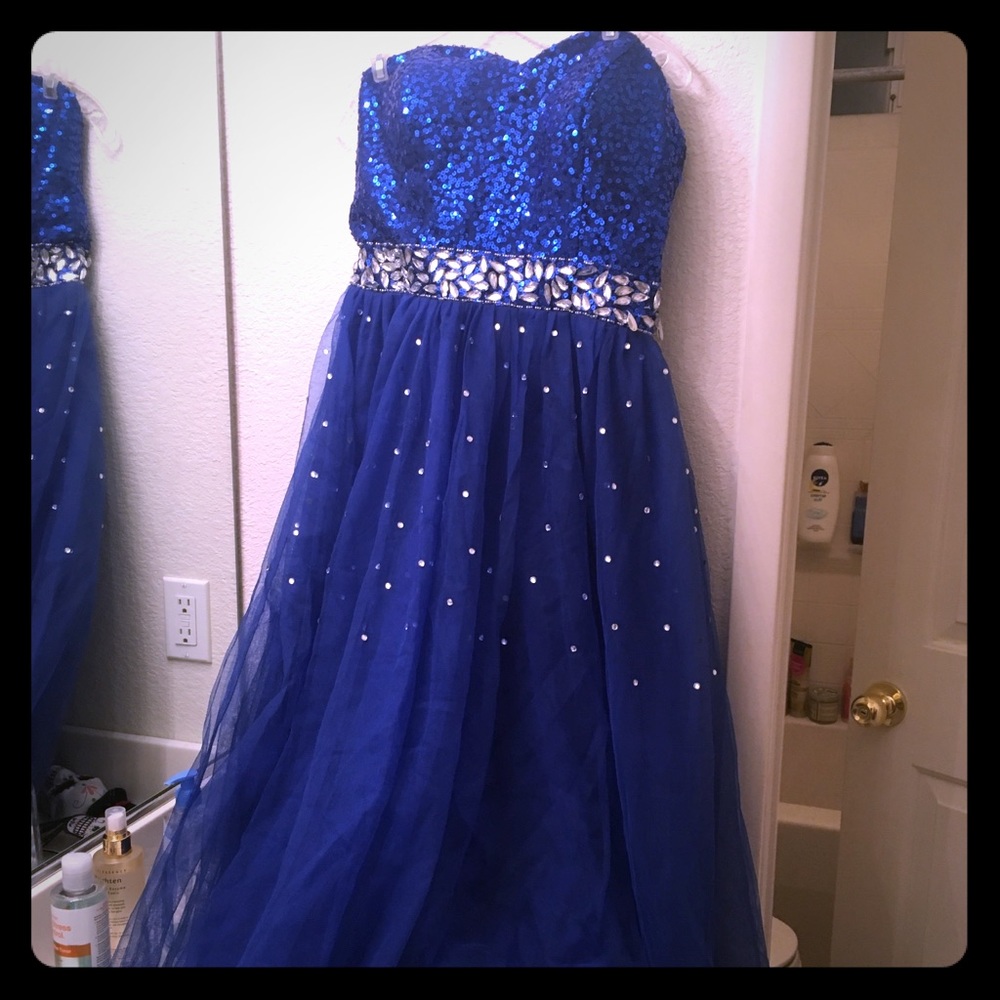 Royal blue dress
